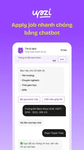 Upzi - Tìm việc làm cho Gen Z screenshot