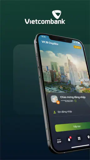 VCB DigiBiz screenshot