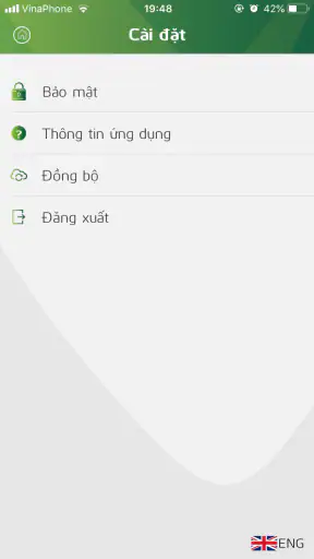 VCB Smart OTP screenshot