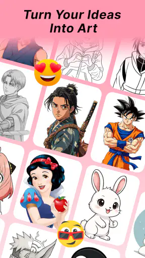 Vẽ Anime Phác thảo và đồ họa screenshot