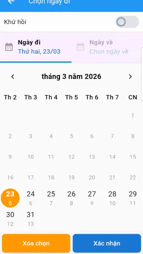 Vé tàu screenshot