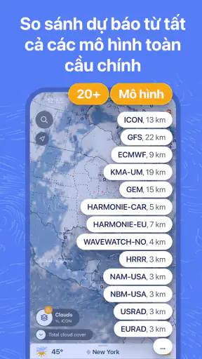 Ventusky: Dự Báo Thời Tiết screenshot