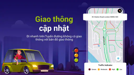 Vị trí bản đồ, Bản đồ vệ tinh screenshot