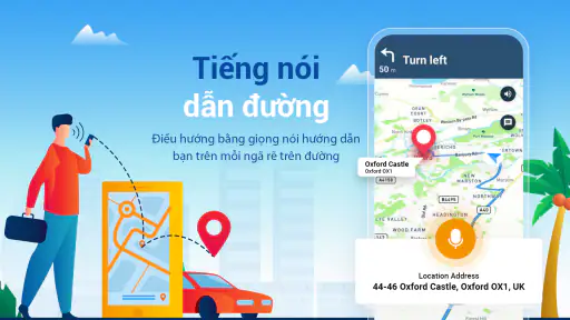 Vị trí bản đồ, Bản đồ vệ tinh screenshot