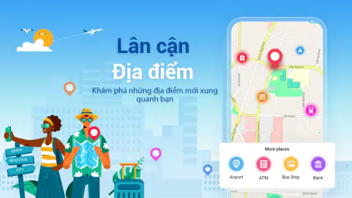 Vị trí bản đồ, Bản đồ vệ tinh screenshot