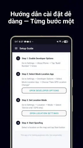 Vị trí GPS giả mạo screenshot