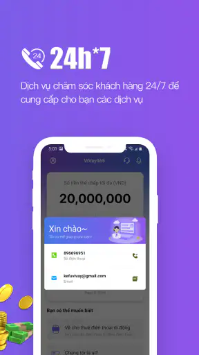 Ví Vay 365 screenshot