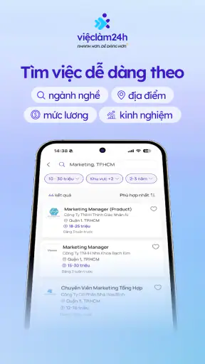 Vieclam24h: Tìm Việc Nhanh screenshot