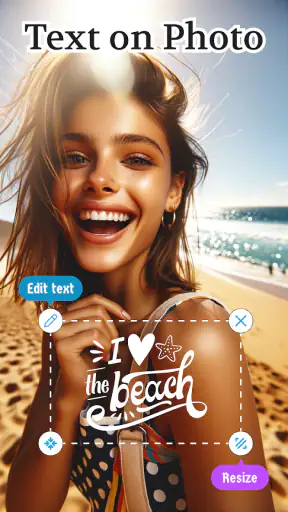Viết chữ lên ảnh, Text Art screenshot