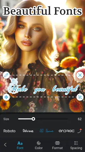 Viết chữ lên ảnh, Text Art screenshot