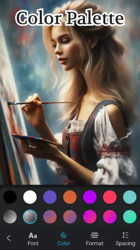 Viết chữ lên ảnh, Text Art screenshot