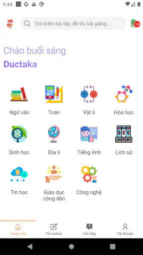 VietJack– học tốt, thi online, screenshot