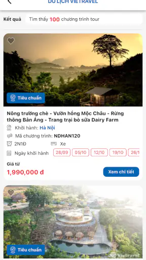 Vietravel screenshot