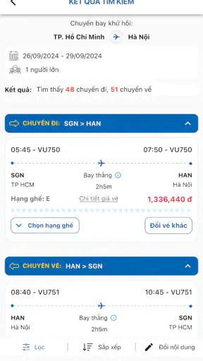 Vietravel screenshot