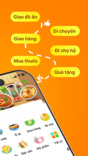 VILL: Đặt xe & giao đồ ăn screenshot