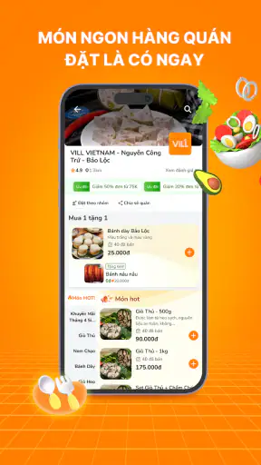 VILL: Đặt xe & giao đồ ăn screenshot