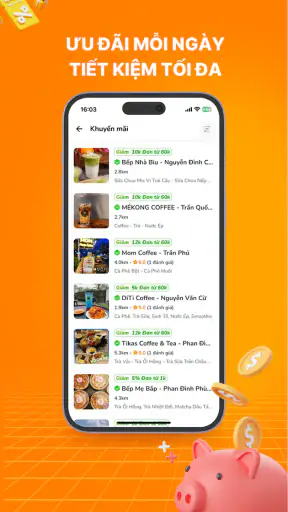 VILL: Đặt xe & giao đồ ăn screenshot