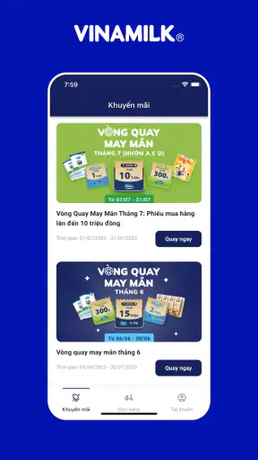 Vinamilk B2B screenshot