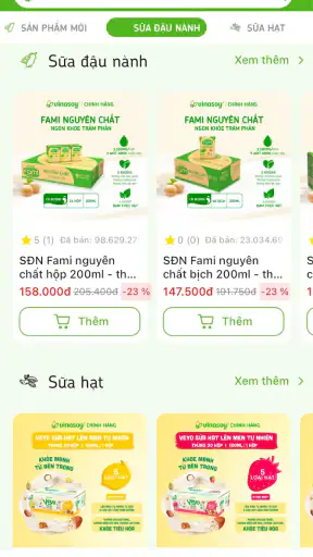 Vinasoy Shop screenshot