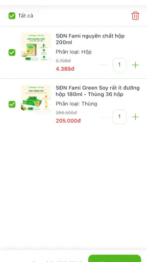 Vinasoy Shop screenshot