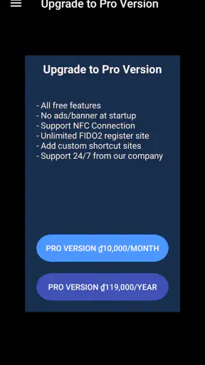 VinCSS FIDO2 screenshot