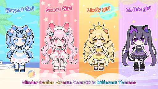 Vlinder Gacha:doll dress up screenshot