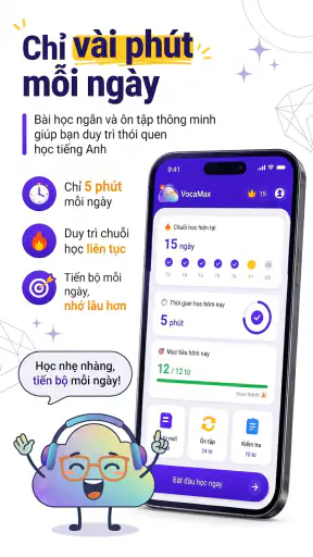 VocaMax: Tự Học Tiếng Anh screenshot