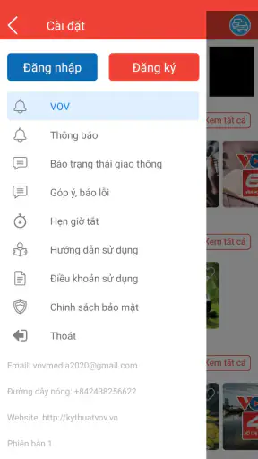 VOV Media Online screenshot
