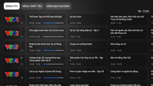 VTVgo Truyền hình số QG cho TV screenshot