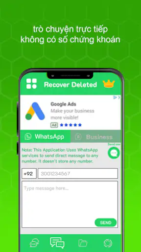 WARM Khôi phục tin nhắn đã xóa screenshot
