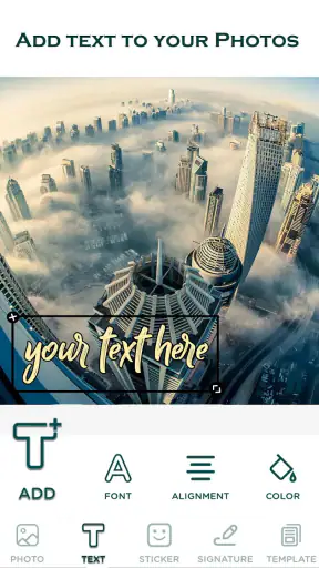 Watermark: Logo, Text on Photo screenshot
