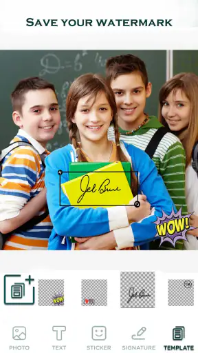 Watermark: Logo, Text on Photo screenshot