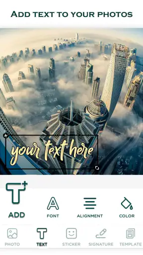 Watermark: Logo, Text on Photo screenshot