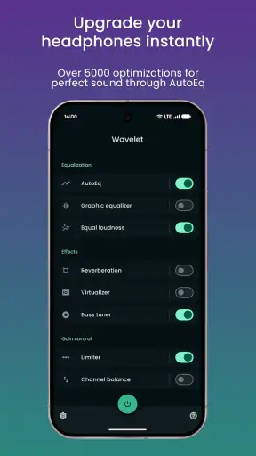 Wavelet: headphone equalizer screenshot