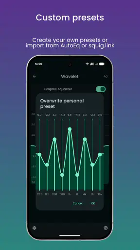 Wavelet: headphone equalizer screenshot