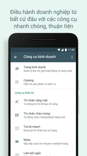 WhatsApp Business screenshot