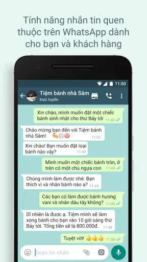 WhatsApp Business screenshot