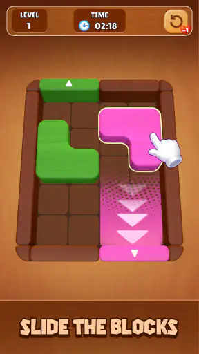 Wood Escape: Color Block screenshot