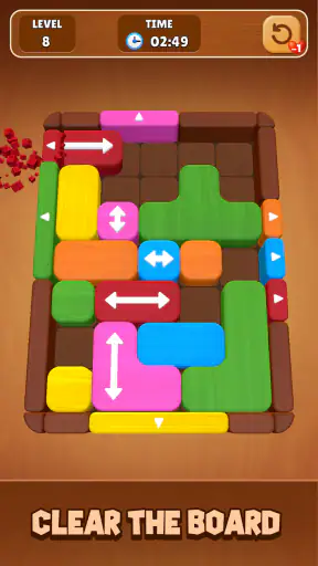 Wood Escape: Color Block screenshot