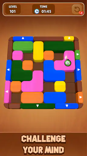 Wood Escape: Color Block screenshot