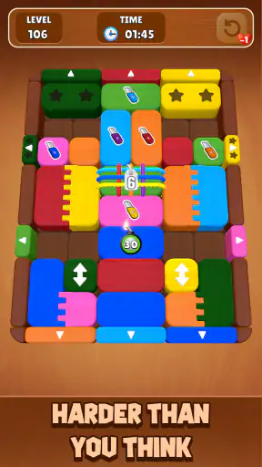 Wood Escape: Color Block screenshot