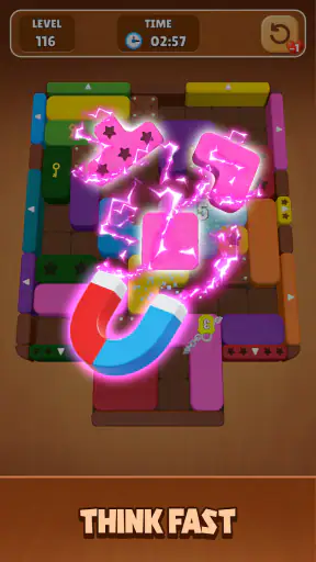 Wood Escape: Color Block screenshot