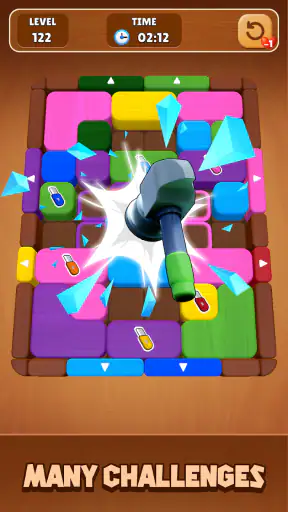 Wood Escape: Color Block screenshot