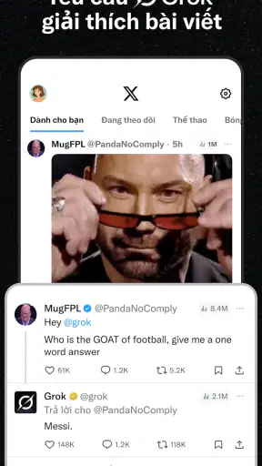 X (Trước đây là Twitter) screenshot