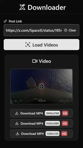 X Twitter Video Downloader screenshot