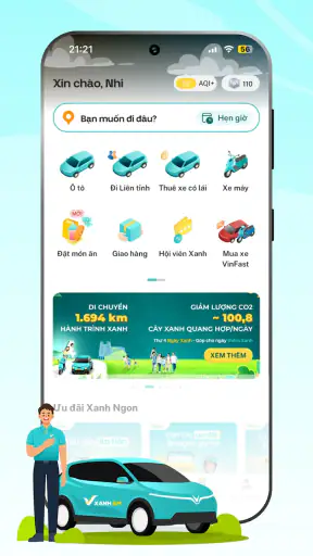 Xanh SM: Đặt xe điện screenshot