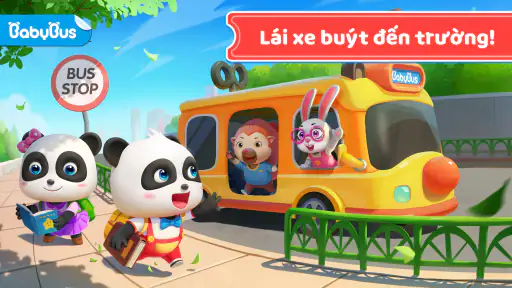 Xe Buýt Trường Học Bé Gấu Trúc screenshot