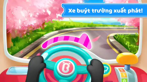 Xe Buýt Trường Học Bé Gấu Trúc screenshot