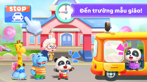 Xe Buýt Trường Học Bé Gấu Trúc screenshot