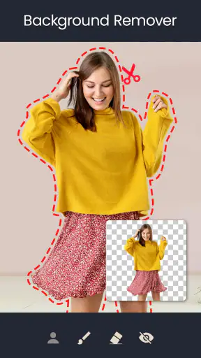 Xoá phông ảnh thay đổi nền ảnh screenshot
